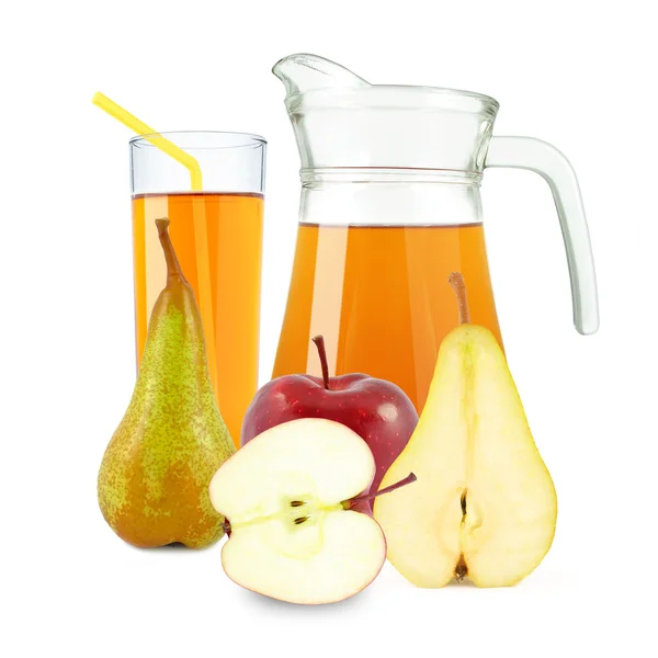 Succo di mela e pera — Foto Stock