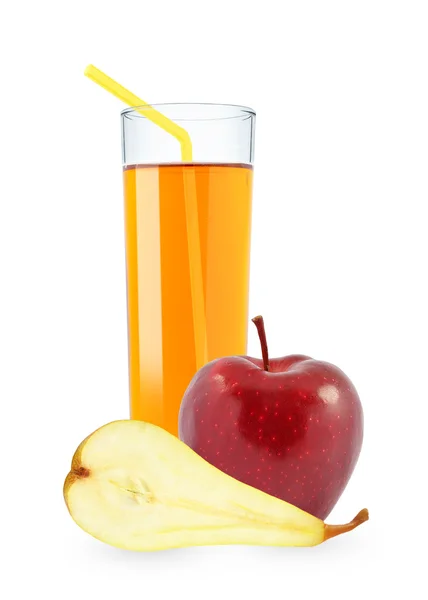 Яблочно-грушевый сок — стоковое фото
