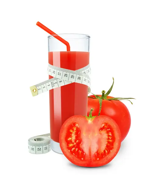 Zumo y medidor de tomate —  Fotos de Stock