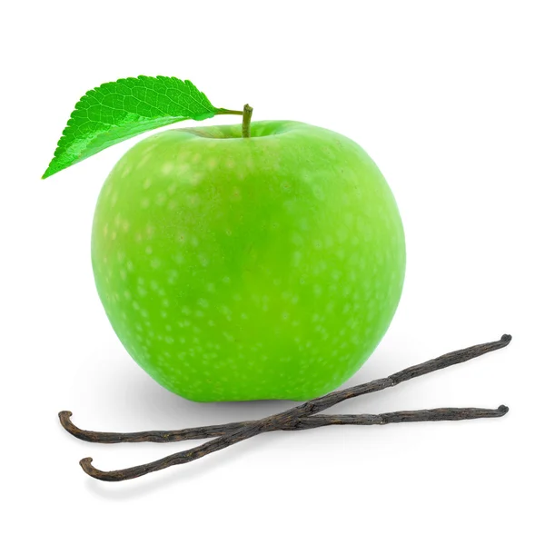Apple and vanilla — Stock Photo, Image