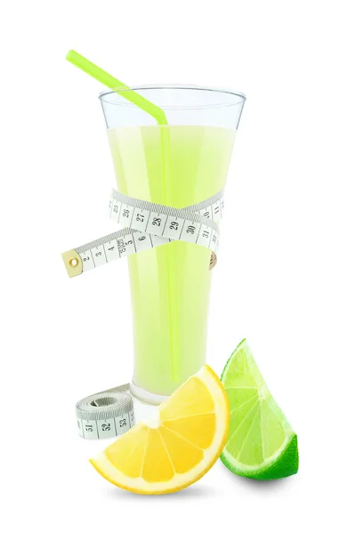 Citron-lime juice och mätaren — Stockfoto
