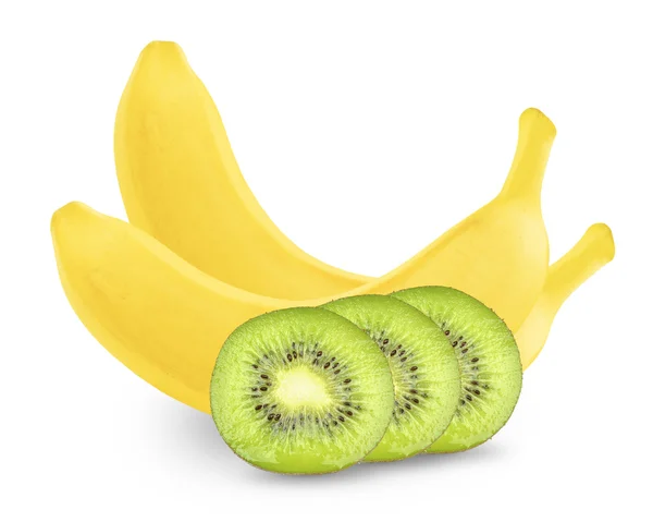 Banaan en kiwi — Stockfoto