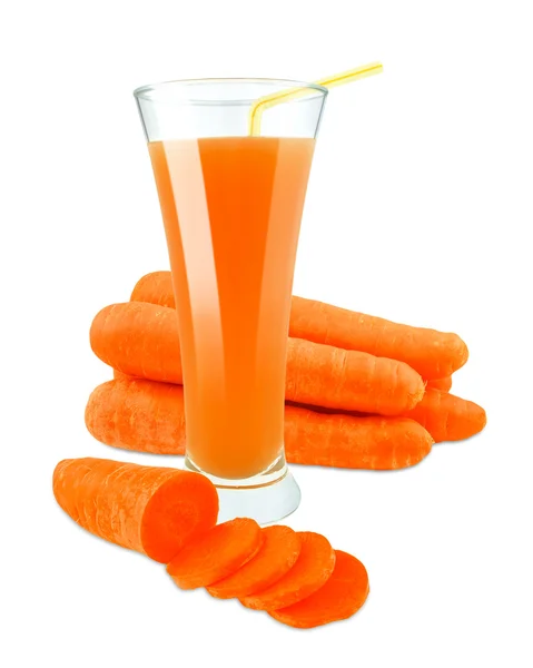 Свіжий морквяний сік — стокове фото