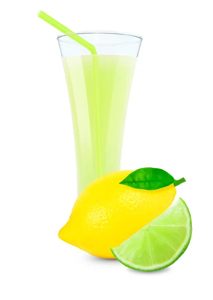 Succo di lime e limone — Foto Stock