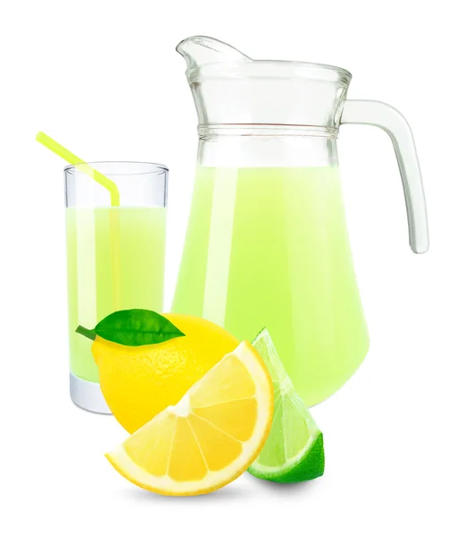 Succo di limone e lime fresco — Foto Stock