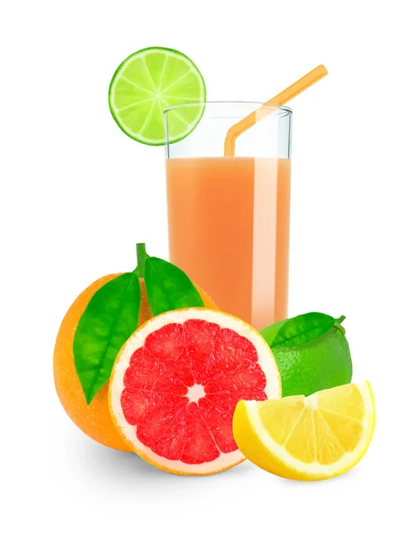 Świeży sok z owoców cytrusowych — Zdjęcie stockowe