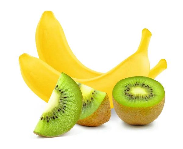 Banaan en kiwi — Stockfoto