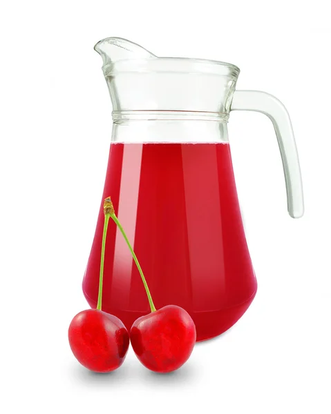 Świeży sok wiśniowy — Zdjęcie stockowe