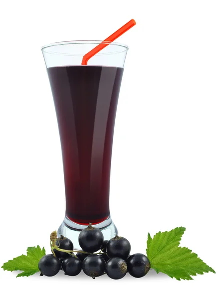 Taze blackcurrant suyu — Stok fotoğraf