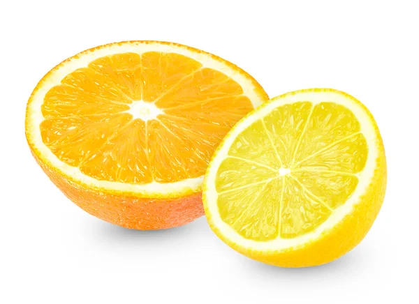 Orange and lemon — Stock Photo, Image