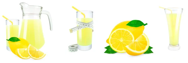 Lemon juice and meter — Stock Photo, Image