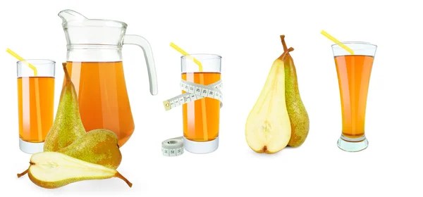 Pærejuice og pæremeter – stockfoto
