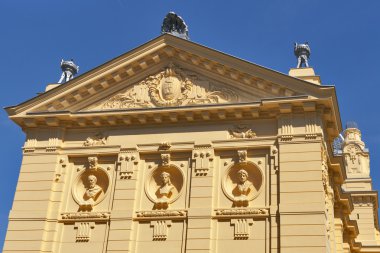 Zagreb 'de sanat pavilyonu. Hırvatistan