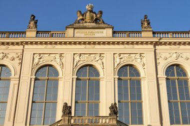 gece karanlığında bina dresden johanneum