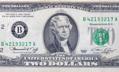 kullanılan iki dolar bill