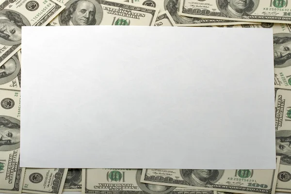 Рамка 100 доларів банкнот — стокове фото