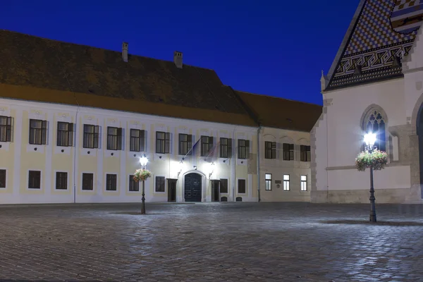 Zagreb, gece — Stok fotoğraf