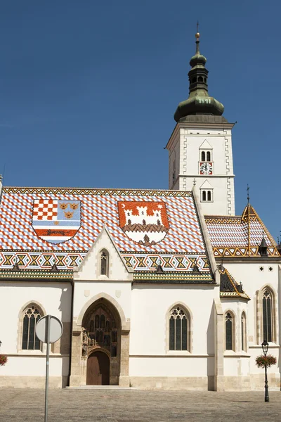 Iglesia de San Marcos, Zagreb. Croacia — Foto de Stock