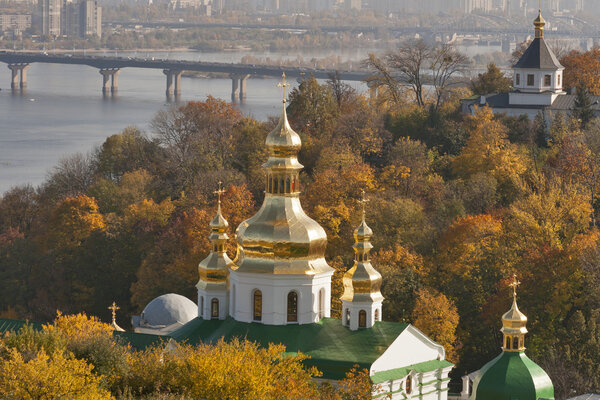 Autumn Kiev cityscape