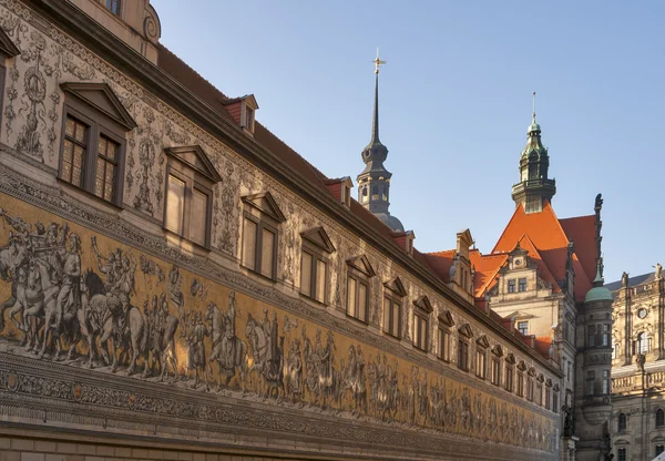 Procession av furstar i dresden, Tyskland — Stockfoto