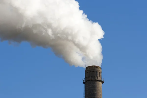 Komín znečištění vzduchu — Stock fotografie