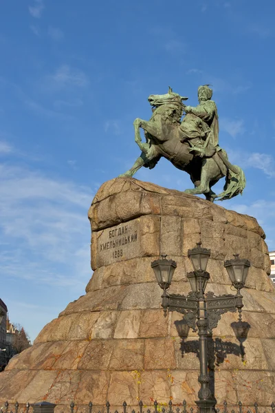Bohdan Khmelnytsky monument in Kiev, Ukraine. — Stock Photo, Image