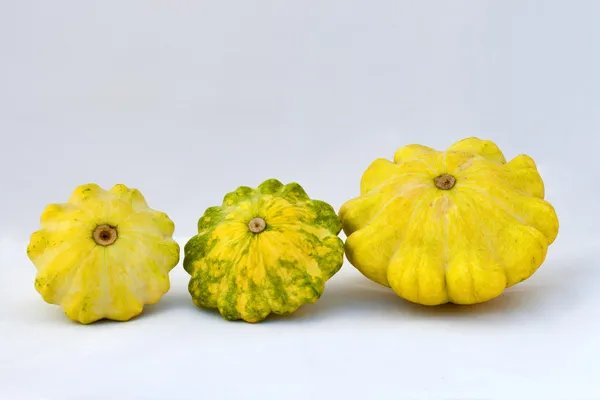 Zestaw pattypan squash — Zdjęcie stockowe