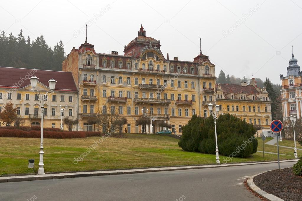 Abandoned hotel in Marianske Lazne (Marienbad Spa), Czech