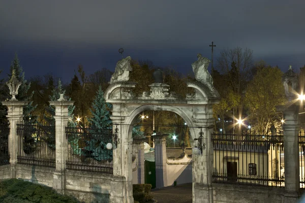 Mittelalterliche Tore bei Nacht — Stockfoto