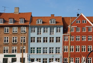 evlerde nyhavn Kopenhag.