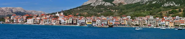 Città mediterranea Baska panorama — Foto Stock