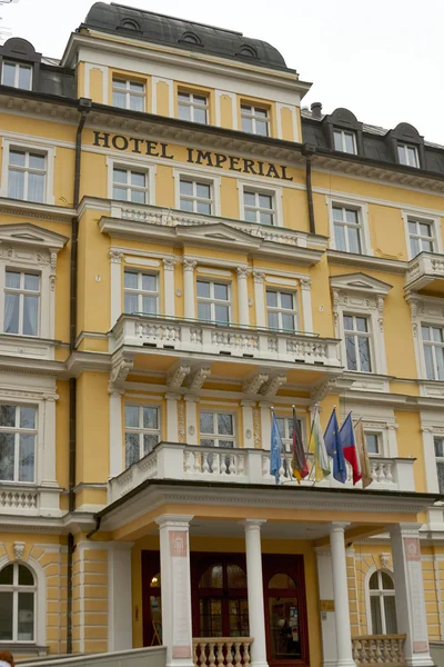 Hotel Imperial fachada en Frantiskovy Lazne — Foto de Stock