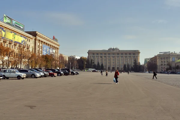 Plaza de la Libertad en Kharkov, Ucrania — Foto de Stock