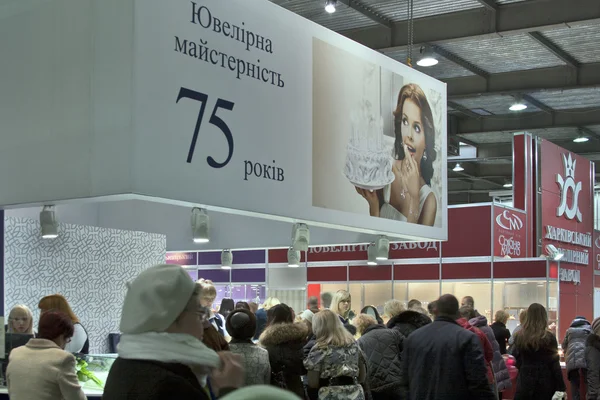 Stand della fabbrica di gioielli di Kiev — Foto Stock