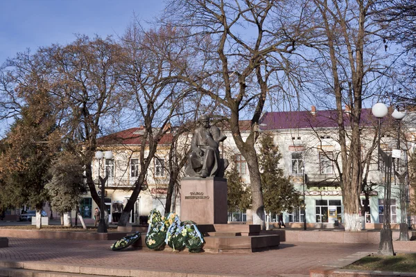 Taras Ševčenko památník v kolomyia, Ukrajina — Stock fotografie