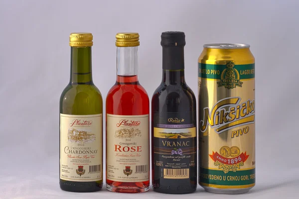 Montenegro alcohol beverages set — Stock Photo, Image