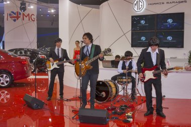 Rock band performans morris, booth garajları