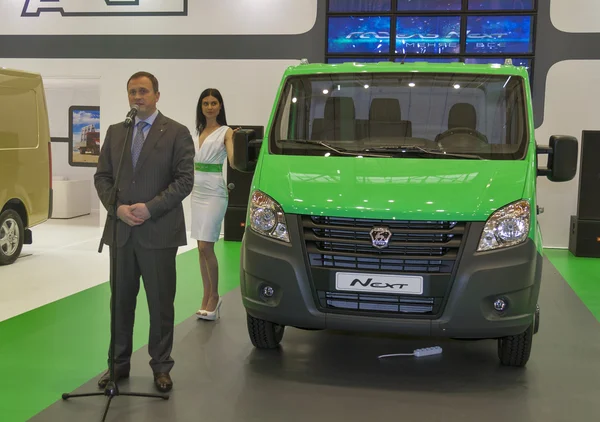 GAZelle Nueva generación de vehículos comerciales ligeros primero prese — Foto de Stock