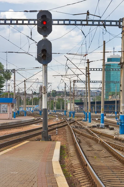 Via férrea — Fotografia de Stock