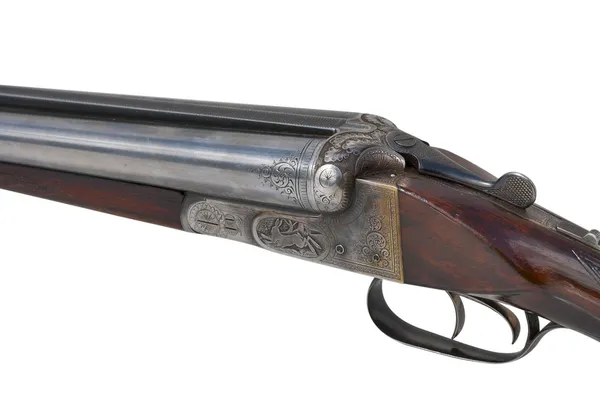 Two trigger old shotgun — Stock Photo, Image