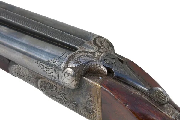 Two trigger old shotgun — Stock Photo, Image