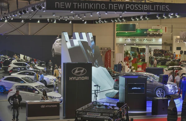 Kiosque Hyundai au Salon international de l'automobile — Photo