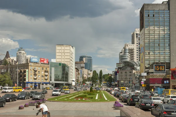 Siegesplatz in Kiew, Ukraine — Stockfoto