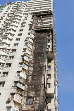 Modern konut bina gökdelen yangın