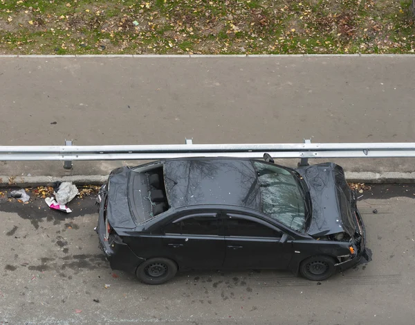 Car seriously injured in an accident — Stock Photo, Image