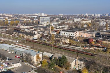 Sanayi Bölgesi cityscape. svyatoshin, kiev.