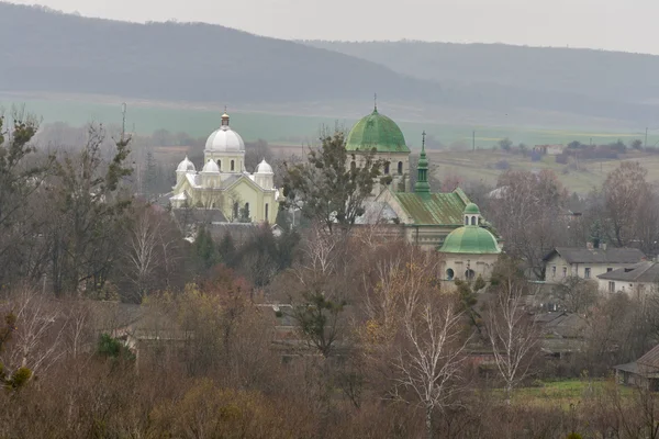 Cathedrals in Olesko, Western Ukraine. — Stock Photo, Image