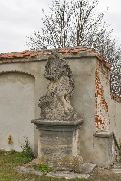 Ancient sculpture. Olesko, Ukraine — Stock Photo, Image