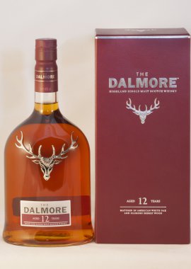 Dalmore single malt whisky against white clipart