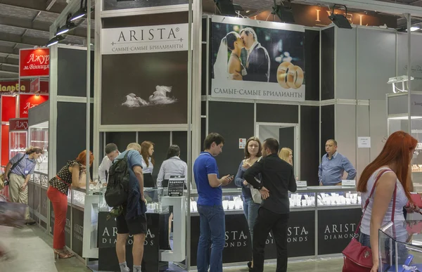 Arista Diamonds Jewelry House booth — Stock Photo, Image